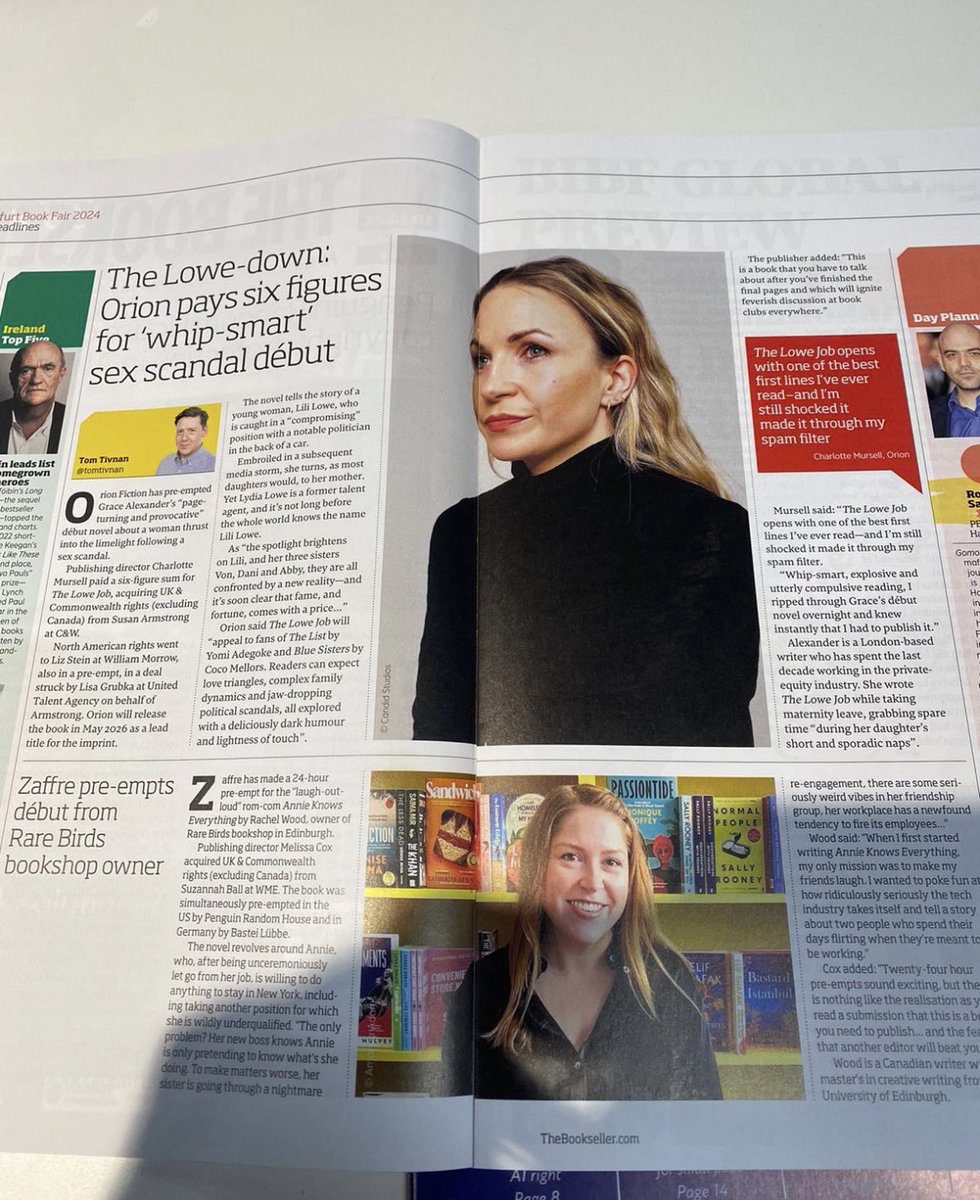 Agent Armstrong (@susanw1f) on Twitter photo What a thrill to see THE LOWE JOB find its home with these two fabulous editors: <a href="/Charlo_Murs/">Charlotte Mursell</a> <a href="/orionbooks/">Orion Publishing</a>
(UK) and Liz Stein <a href="/WmMorrowBooks/">William Morrow</a>
(US).
With huge thanks to <a href="/cbcreative/">Curtis Brown Creative</a> 💛
Get ready to meet the Lowe family 🥂🕶️ What a thrill to see THE LOWE JOB find its home with these two fabulous editors: <a href="/Charlo_Murs/">Charlotte Mursell</a> <a href="/orionbooks/">Orion Publishing</a>
(UK) and Liz Stein <a href="/WmMorrowBooks/">William Morrow</a>
(US).
With huge thanks to <a href="/cbcreative/">Curtis Brown Creative</a> 💛
Get ready to meet the Lowe family 🥂🕶️