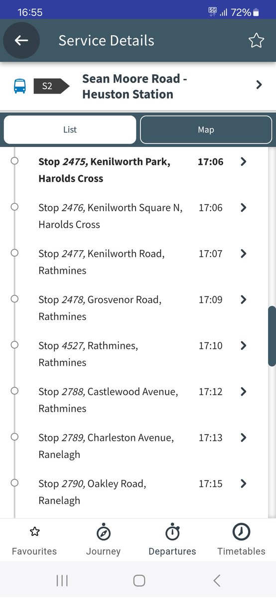 mkear2016's tweet photo. @dublinbusnews @TFI_RBX this bus was due in Rialto at 16.50..... we're still waiting.  When will you update this app with real-time live info https://t.co/DgWxMtYxGf