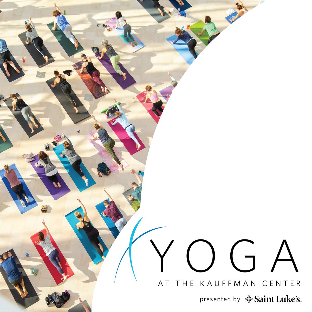 🧘🏽‍♂️ Start your morning with intentional movement at Yoga at the Kauffman Center on Saturday, Nov. 16. Purchase tickets at kauffmancenter.org/yoga today.  

This event is presented by Premier Partner @SaintLukesKC. 

📷 Bernadette Hursh
