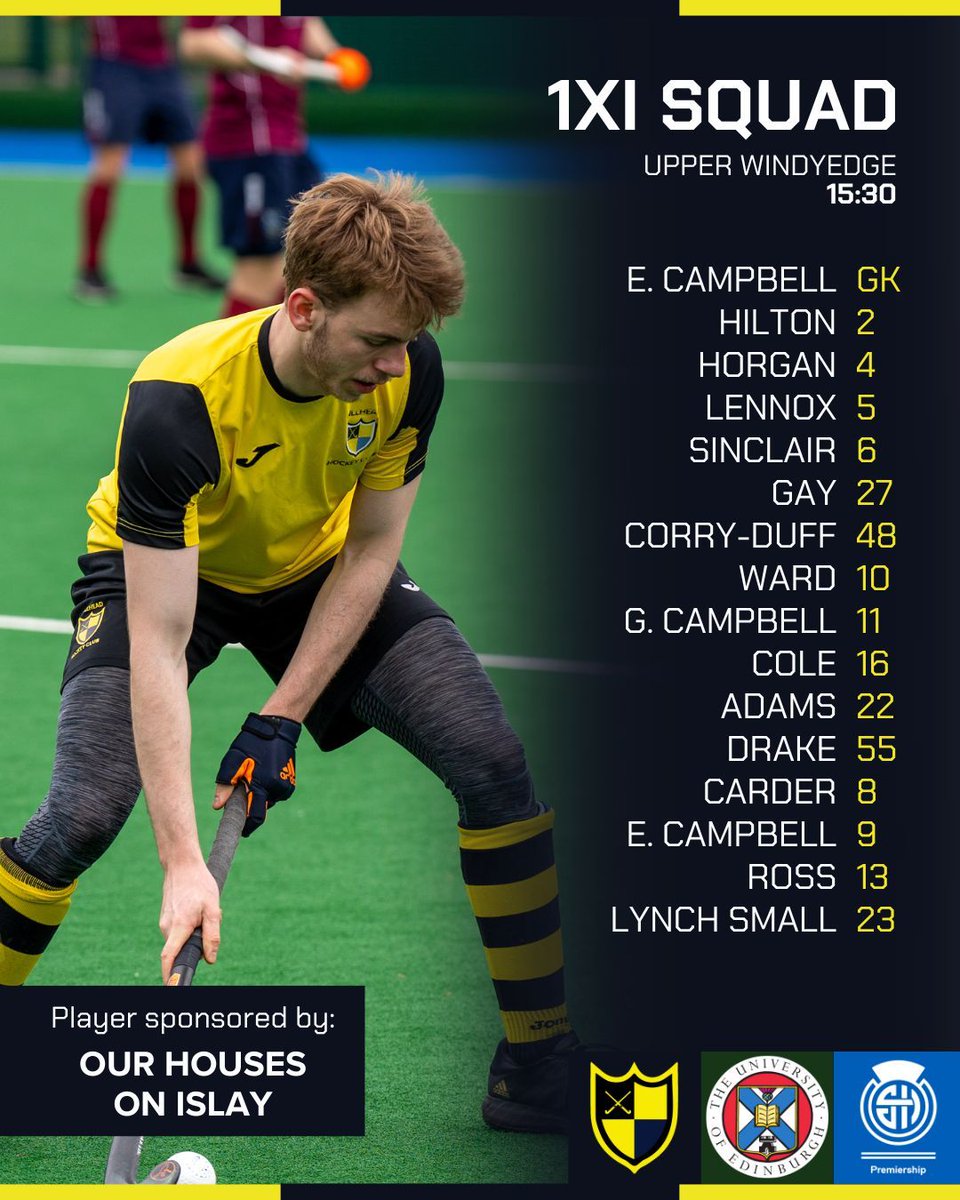 1XI Lineup for tomorrow!

🟡⚫ Hillhead vs Edinburgh University 🔴🟢
📍 Upper Windyedge
🕒 15:30
GW6