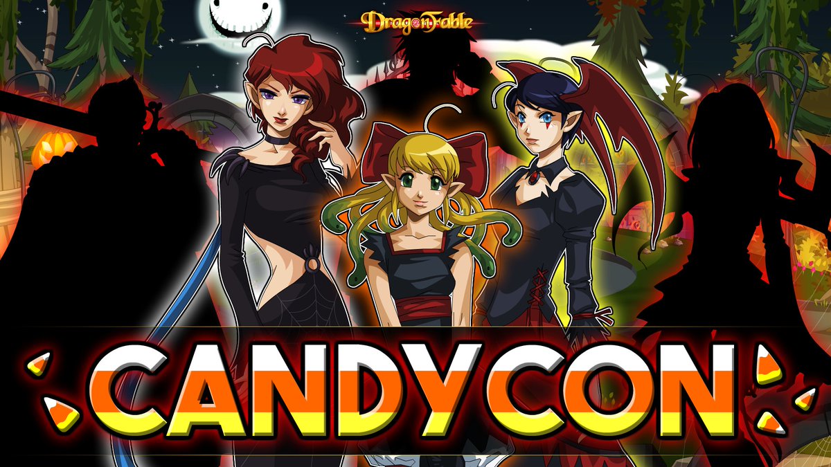 #DragonFable Happy Mogloween! The very first Mogloween CandyCon is now open! Visit CandyCon to go trick-or-treating, see familiar faces, and earn new prizes from Bubble's Hedge Maze of Horror! Check out all the info in the DNs! dragonfable.com/gamedesignnote…