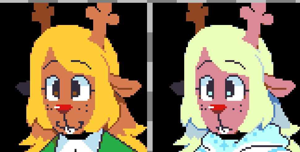 marmarblesz's tweet photo. Noelle portraits but if I made them https://t.co/f1UpvuFCoE