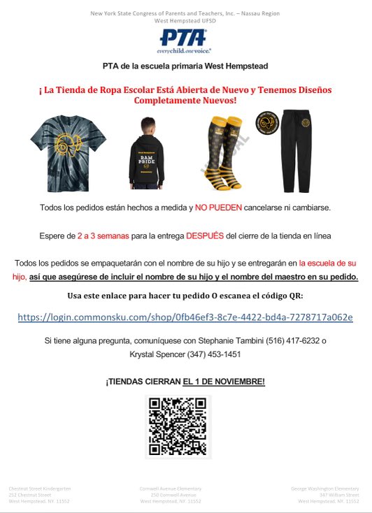 *************📣WHEPTA SPIRIT STORE IS OPEN📣**************** Check out all NEW Ram Gear! Items for everyone in the family 🛍️

Let’s show our Ram spirit! Click the link to shop: login.commonsku.com/shop/0fb46ef3-… 

Store Closes November 1st