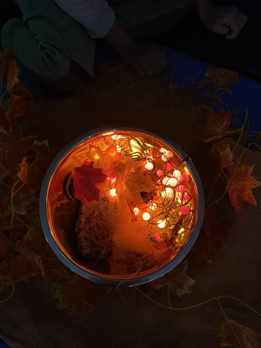 Autumn came to our class this week. A metal bowl, an umbrella and shower curtain, lights, a dark room, pumpkin spice and a steel drum meant every child could discover their own way to engage and use multi-sensory learning fun! #PMLD