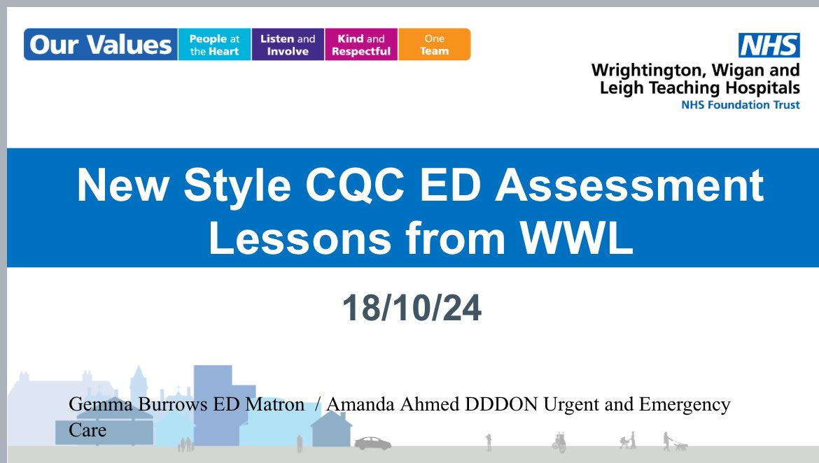 wwl_ecc's tweet photo. ππ€ Everyone in Team ED is very proud of our senior nursing leads for sharing lessons learned from our recent CQC assessment at the Emergency Care Conference today πβ€οΈ
#leadership #inspire https://t.co/pWjNgKd6P3