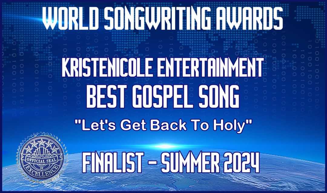 I'm SO honored to have reached the TOP 10 Summer Finalist For World Songwriting Awards with my original "Let's Get Back To Holy"! 

The best way to become a Songwriter is to start writing now!

💜🎶✍️💜✍️🎶💜

#singersongwriter #songwriter #songwriting #songwritingtips