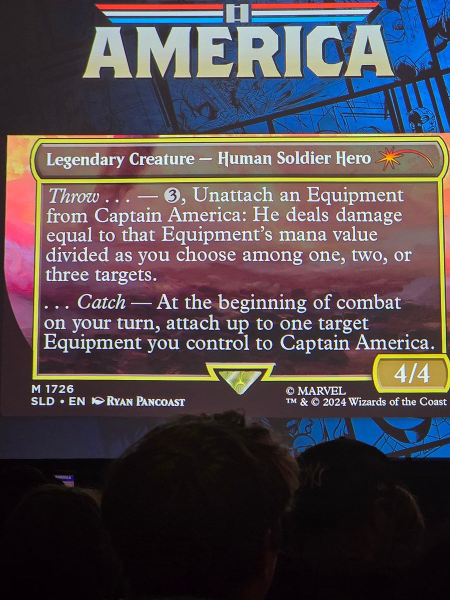 tronisbad's tweet image. I AM NOT GOING TO BE QUIET ABOUT THIS

#MTGMarvel got previewed today at #NYCC and here’s a thread of everything previewed so far 

That captain American is ridiculous with Excalibur from the assassins creed set btw