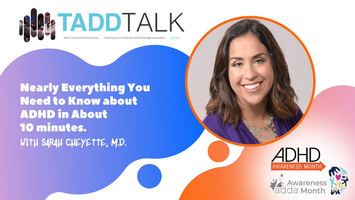 My TADD Talk! Short and sweet register now: add.org/taddtalks/