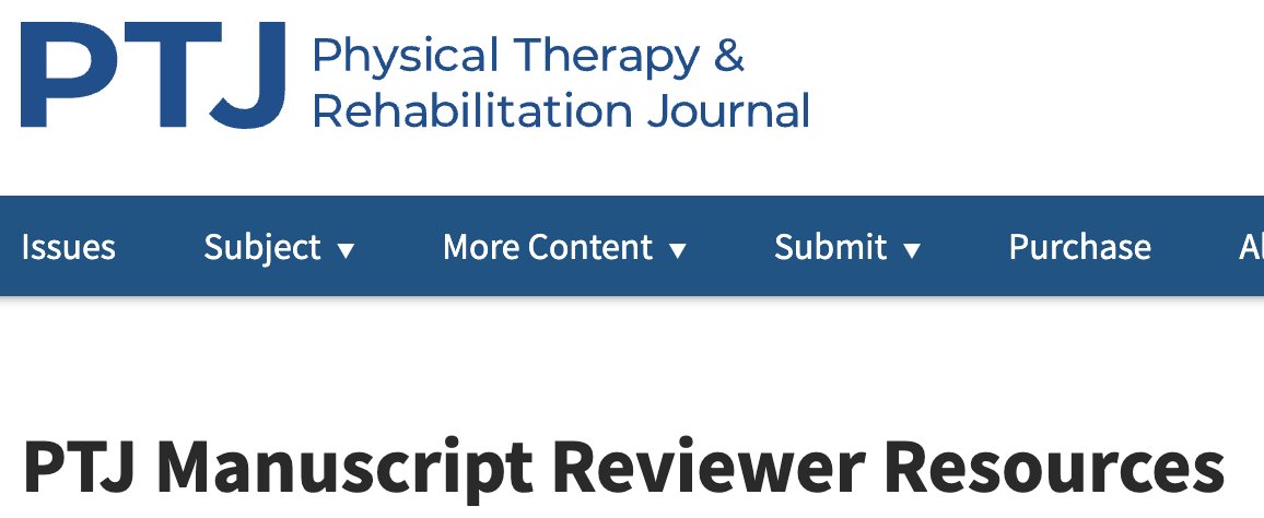 PTJ: Journal of APTA tweet media