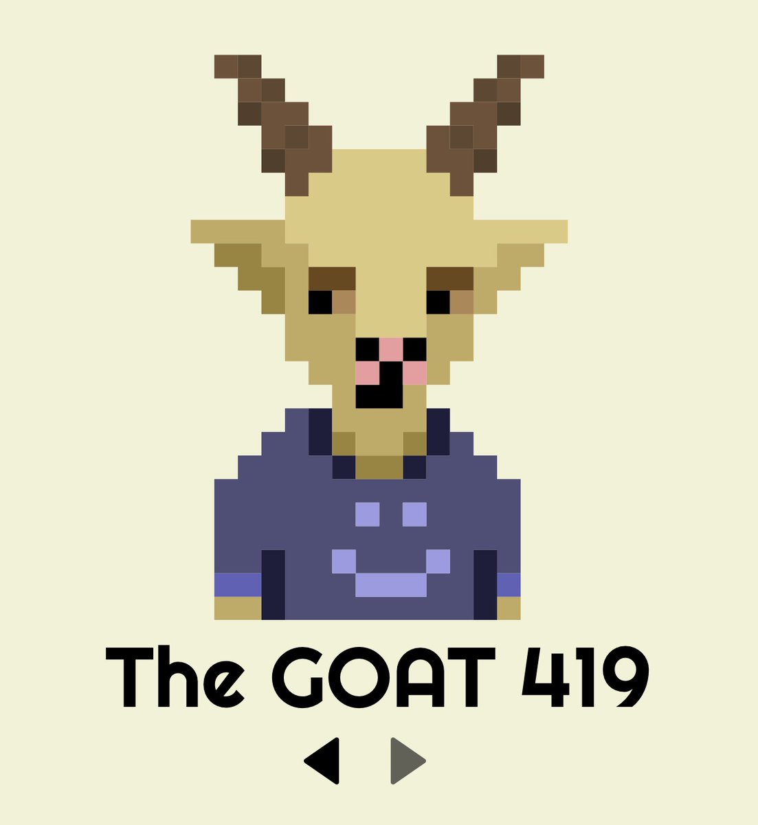 Bid on The GOAT of The Day at thegoat.bid and join the hurd, ya heard.   🐐🫶