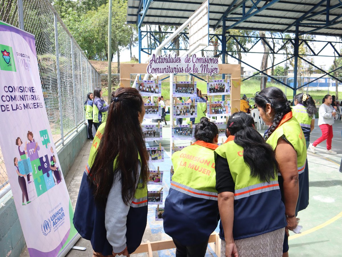 Nahyane's tweet photo. As part of the UNHCR-PBF project in #Guatemala, a third workshop on community conflict resolution was held with the Women’s Commissions of the Directorate of Women. Thanks to the support of @UNPeacebuilding, refugee and Guatemalan women are empowered in a peaceful environment. https://t.co/R7cfGiZyDH