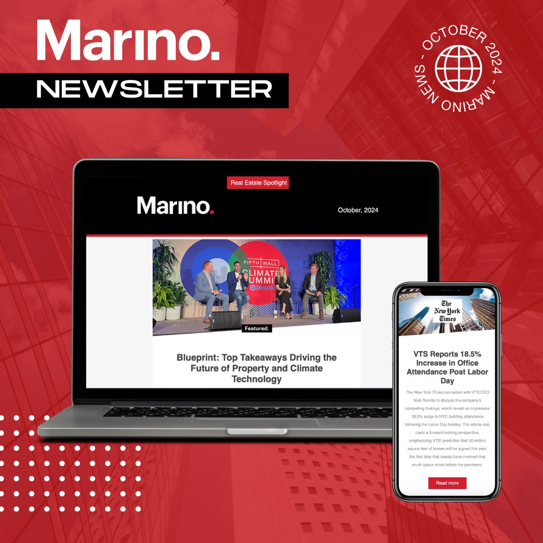 Marino’s latest newsletter features exciting updates from our Real Estate &amp; Property Innovation team, including not one, but TWO pieces of coverage in <a href="/nytimes/">The New York Times</a> , along with a recap of our team’s presence at <a href="/goblueprint/">Blueprint</a> . 

Read more: mailchi.mp/marinopr/reoct…