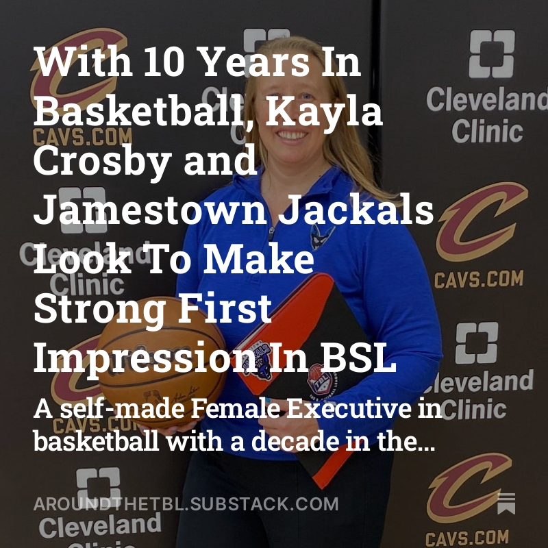 Around The Basketball League (@atblsubstack) on Twitter photo "We’re after 'swiss army knife' players, those who can excel at more than one role and become indispensable to the team."
<a href="/JTownJackals/">Jamestown Jackals</a> TMO <a href="/kcros33/">Kayla C</a> heads into <a href="/BSL_TBL/">Basketball Super League</a> Draft Combine this weekend ready to grow and go in '25.
aroundthetbl.substack.com/p/with-10-year…
#bsl "We’re after 'swiss army knife' players, those who can excel at more than one role and become indispensable to the team."
<a href="/JTownJackals/">Jamestown Jackals</a> TMO <a href="/kcros33/">Kayla C</a> heads into <a href="/BSL_TBL/">Basketball Super League</a> Draft Combine this weekend ready to grow and go in '25.
aroundthetbl.substack.com/p/with-10-year…
#bsl
