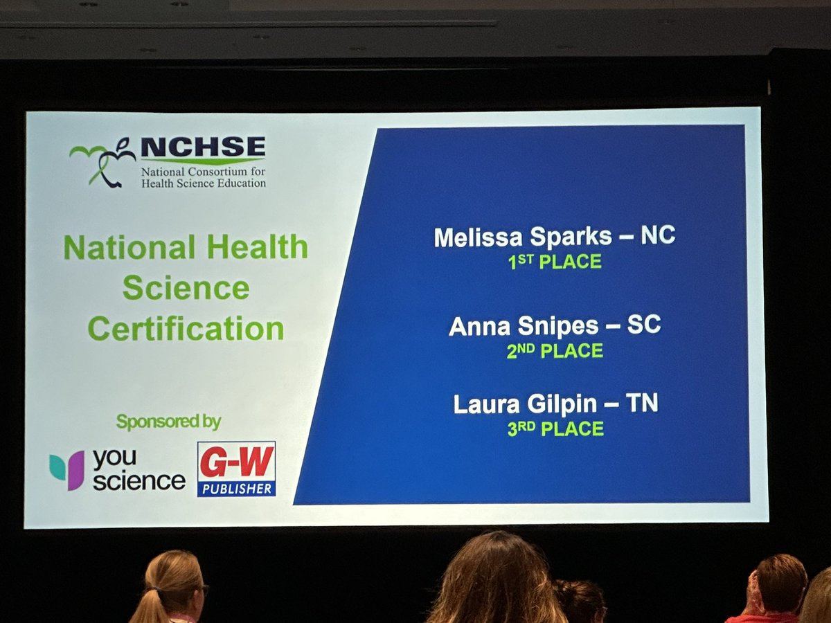 MLeedsRN's tweet photo. The reigning high score on the National Health Science certification exam 2 years in a row! Congratulations Melissa Sparks! Davie High School and your students are fortunate to have YOU! @CTEforNC @daviecountyhs @daviecountyschools https://t.co/DJ07WykM2V