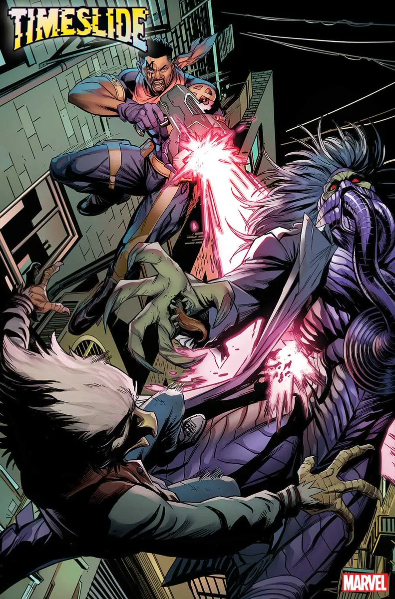 FANTASTICF4UR's tweet image. أول معاينة بلا حوارات لعدد #Timeslide الذي سيصدر بتاريخ 25 من شهر ديسمبر القادم.

• العدد سيكون تحميسة لأكثر الأحداث التي ستحدث في عالم #MarvelComics خلال سنة 2025 القادمة.
• أبطال العدد هم Cable و Bishop.

ْ
- من كتابة: #SteveFoxe
- ورسم: #IvanFiorelli