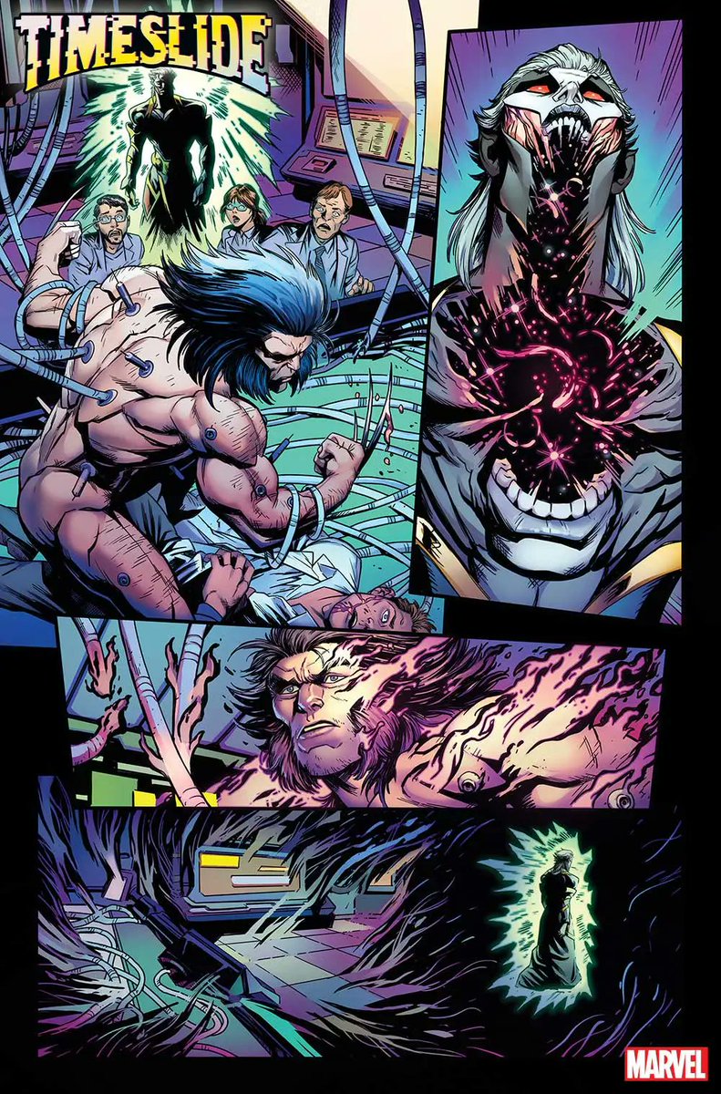FANTASTICF4UR's tweet image. أول معاينة بلا حوارات لعدد #Timeslide الذي سيصدر بتاريخ 25 من شهر ديسمبر القادم.

• العدد سيكون تحميسة لأكثر الأحداث التي ستحدث في عالم #MarvelComics خلال سنة 2025 القادمة.
• أبطال العدد هم Cable و Bishop.

ْ
- من كتابة: #SteveFoxe
- ورسم: #IvanFiorelli