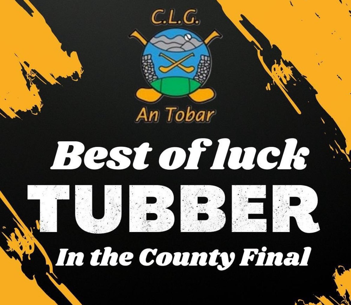 Michael Cusacks GAA (@mlcusacksclare) on Twitter photo We wish the very best of luck to our friends in <a href="/TubberGaa/">Tubber Gaa</a> , particularly our own clubmen who involved, who contest the Intermediate hurling final v Wolfe Tones tomorrow afternoon in Cusack Park. Throw in is at 3:30pm. Please get to Cusack park and show your support! We wish the very best of luck to our friends in <a href="/TubberGaa/">Tubber Gaa</a> , particularly our own clubmen who involved, who contest the Intermediate hurling final v Wolfe Tones tomorrow afternoon in Cusack Park. Throw in is at 3:30pm. Please get to Cusack park and show your support!