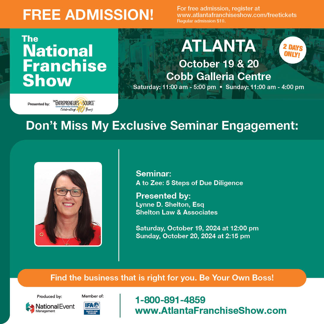 FranchiseTweet's tweet photo. Seeking financial freedom? Join us at the Atlanta Franchise Expo, Oct 19-20! RSVP for Free Admission: https://t.co/NSyfgrOCTZ. Don't miss Lynne Shelton's presentation! #AtlantaFranchiseExpo #FranchiseSuccess #FranchiseExpo #EntrepreneurLife #AtlantaBusiness #FranchiseGrowth https://t.co/wYJ5iKehF9