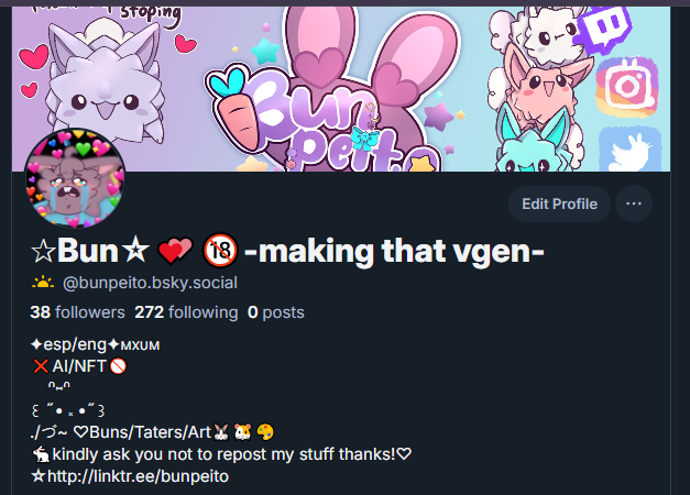Bunpeito's tweet photo. welp....😭 thanks to everybunny who follow already <3 https://t.co/ck9P2tIsNr