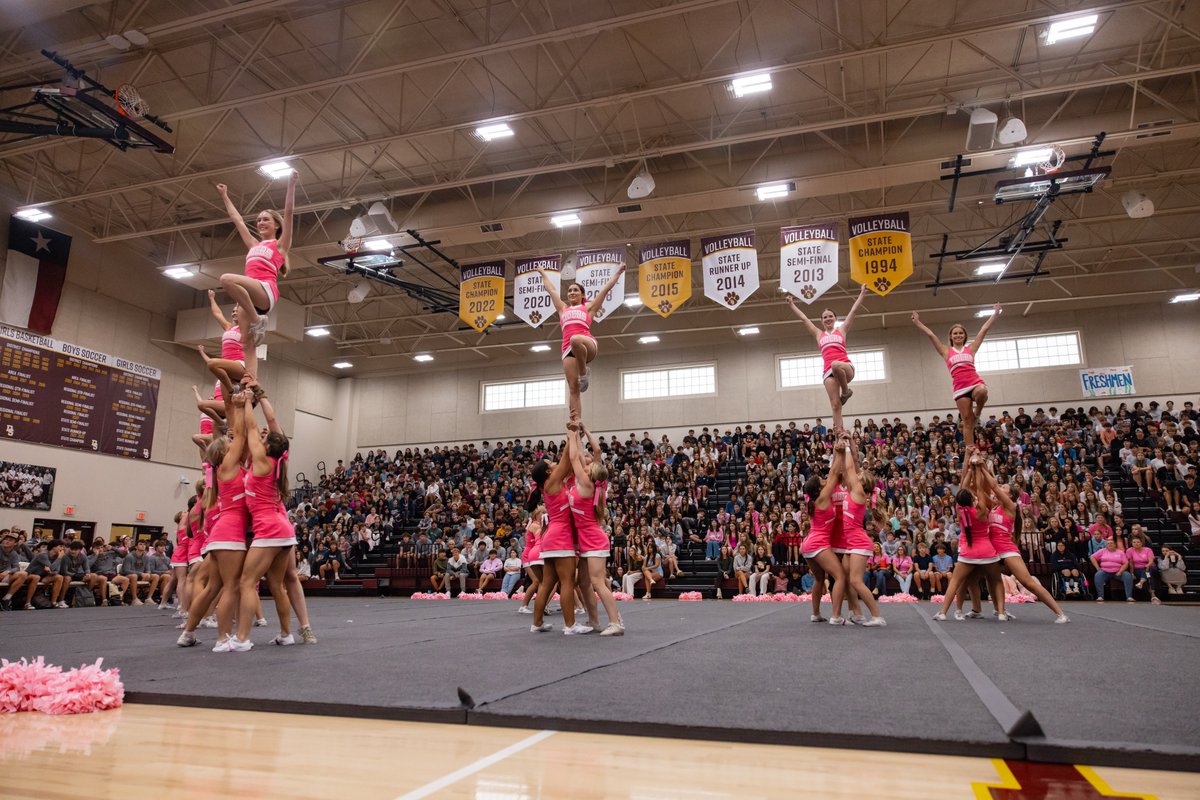 Today's DSHS pep rally featured performances from the cheer squad, Hi-Steppers, Dance for Athletes class and color guard. <a href="/DSTigerVBall/">DS Tiger Volleyball</a> libero Callie Krueger was also recognized for being selected to participate in the 2025 Under Armour Next All-America game!

#GoTigers #BeatLT