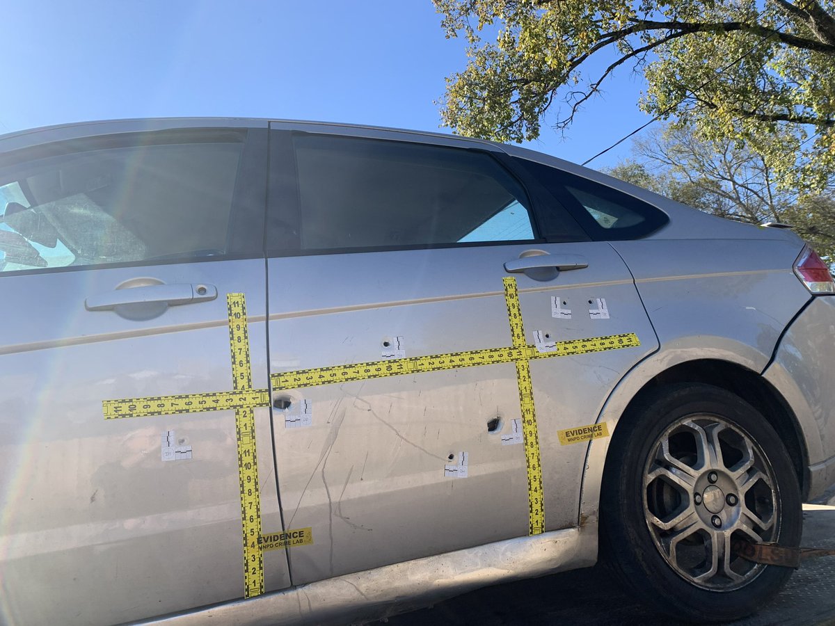 MNPDNashville's tweet photo. An 18-yr-old male is critically injured after today’s noon targeted shooting at 46th &amp; Charlotte. The victim was in the back seat of a silver Ford sedan as it was followed by a possible gold Chevy Cruze prior to gunfire near the intersection as the cars approached the red light. https://t.co/FOOeu4fMj6