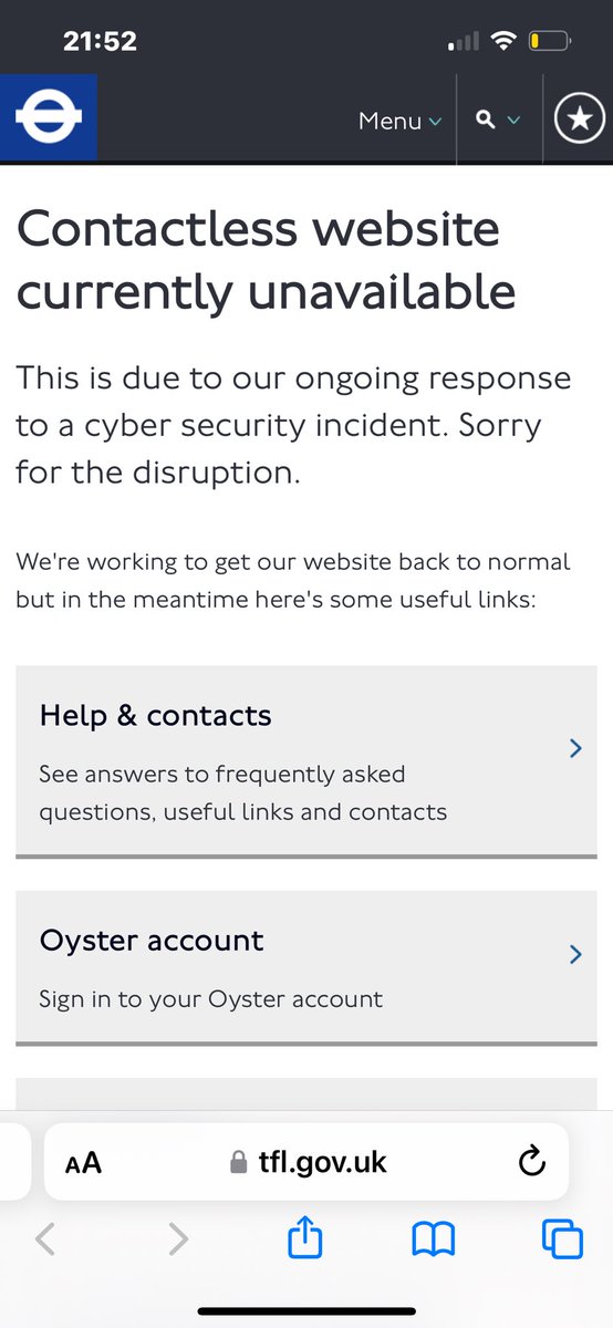 e_field1's tweet photo. @TfL You’ve double charged me for multiple journeys into London &amp; I can’t get refunds as your contactless website’s been down since 12th September. You need to fix this! It’s not acceptable!! https://t.co/J1pGc7Ah9v