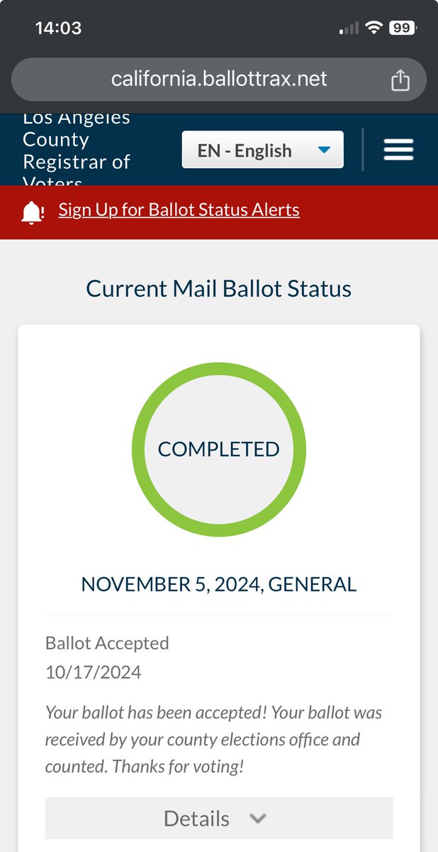 KdotNichole's tweet photo. Ballot counted 👊🏾 #HarrisWalz2024 LFG!!! 💪🏾 #WeAreDoingThis https://t.co/TNgg7K9t2L