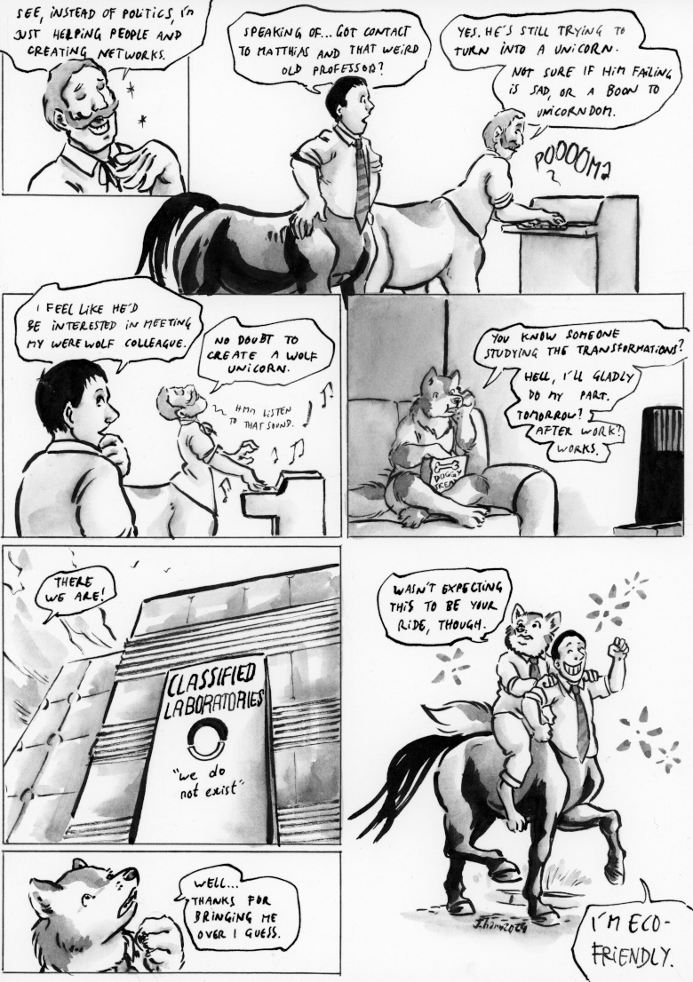 OffCentaured's tweet image. Eco-friendly horse  butts! offcentaured.com/comics/199/ Please RT! #centaur #webcomics #centaurs #comics #transformation #webcomic