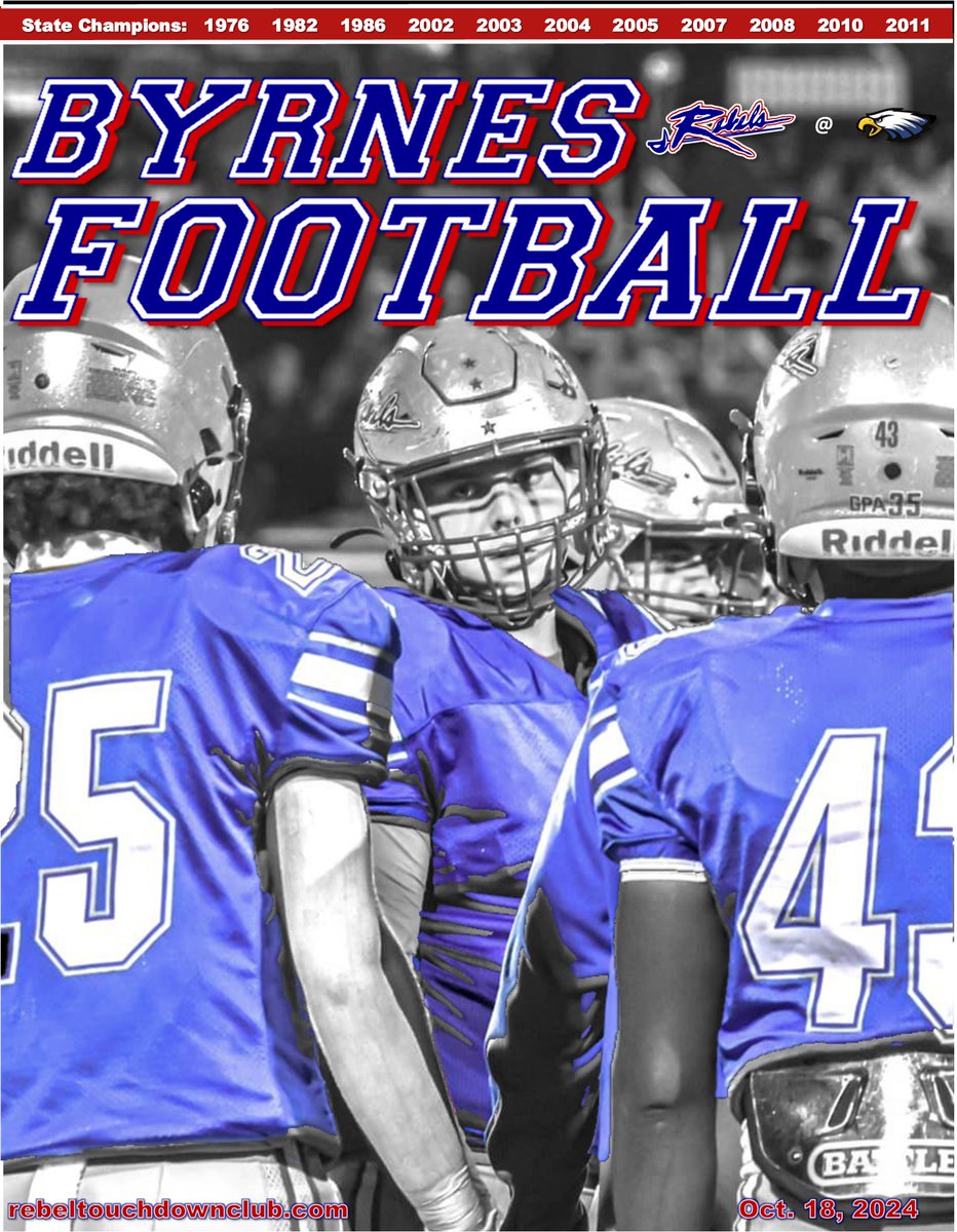 Byrnes Rebels Football (@byrnesfootball) on Twitter photo Follow the link for this week's media guide vs. Eastside from the <a href="/RebelTDClub/">Rebel Touchdown Club</a>!
issuu.com/bhsrebels/docs… Follow the link for this week's media guide vs. Eastside from the <a href="/RebelTDClub/">Rebel Touchdown Club</a>!
issuu.com/bhsrebels/docs…