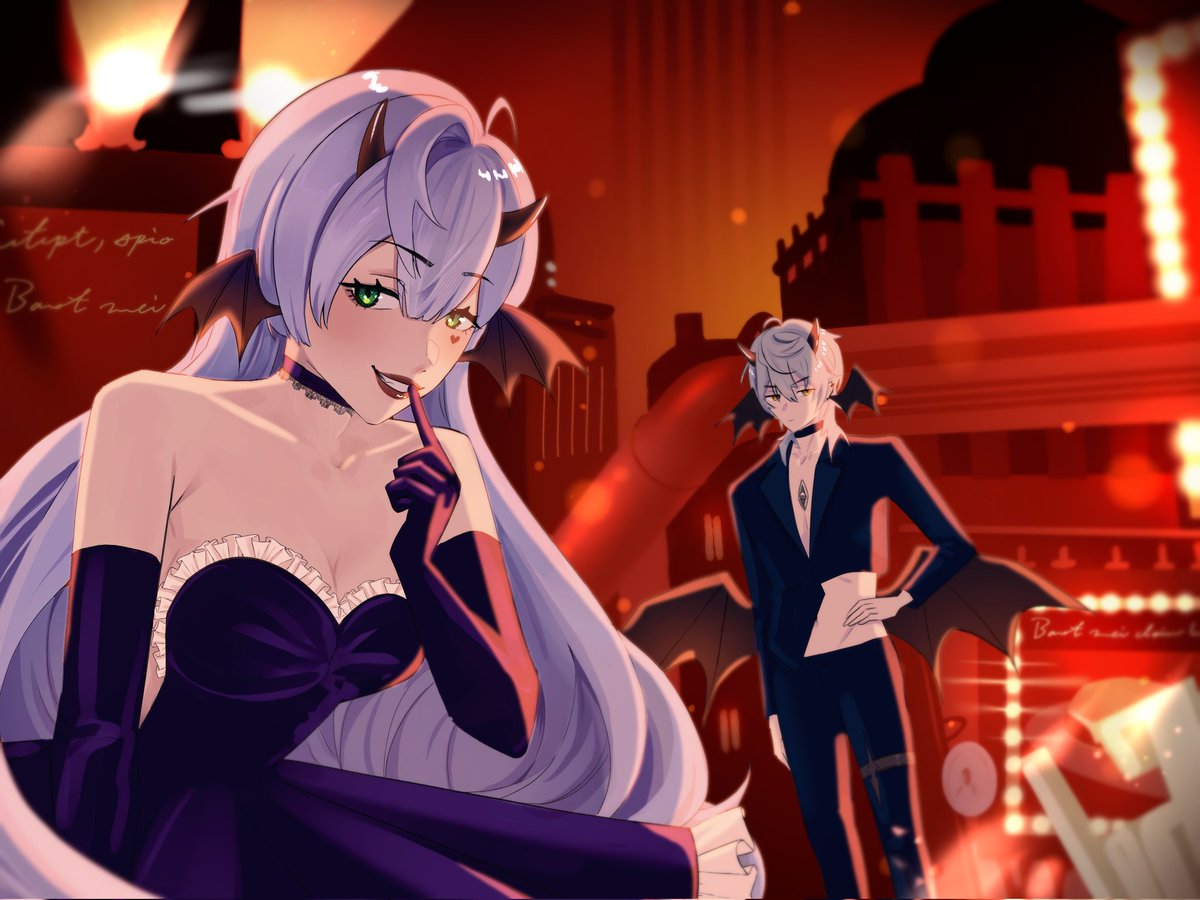 gamba_pon's tweet photo. A scary Penacony night 🦇

#HonkaiStarRail #robinhsr https://t.co/JrE3ep7sl0