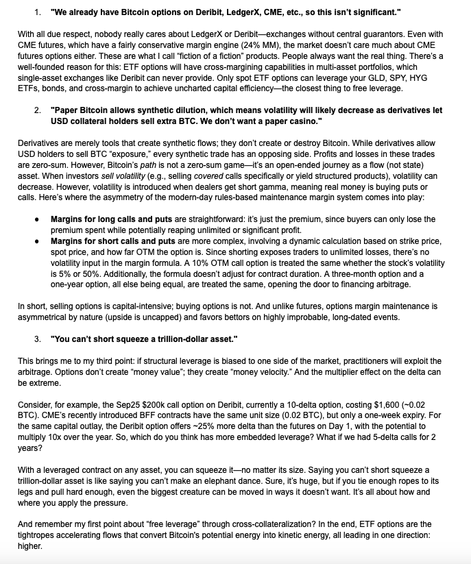dgt10011's tweet photo. SEC approved NYSE Bitcoin ETF options! 🔥

Based on interactions from many informed investors on my original post, I compiled the most common questions to go deeper on why I believe Bitcoin ETF options are truly game-changing. Get on board and HODL tight!

Here are the top three: