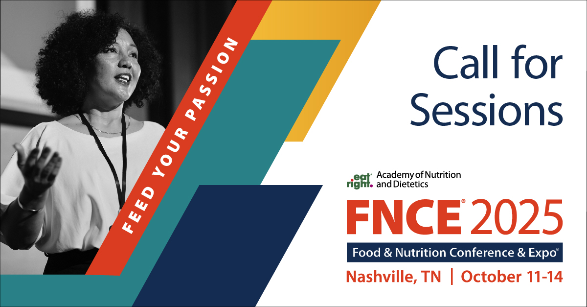 We don't know about you, but we're already looking forward to #FNCE 2025 in Nashville! 🤠

Have you ever considered presenting a session or workshop? The #eatrightPRO Committee for Lifelong Learning is accepting proposals through November 18!

Learn more: sm.eatright.org/fncesessionpro…