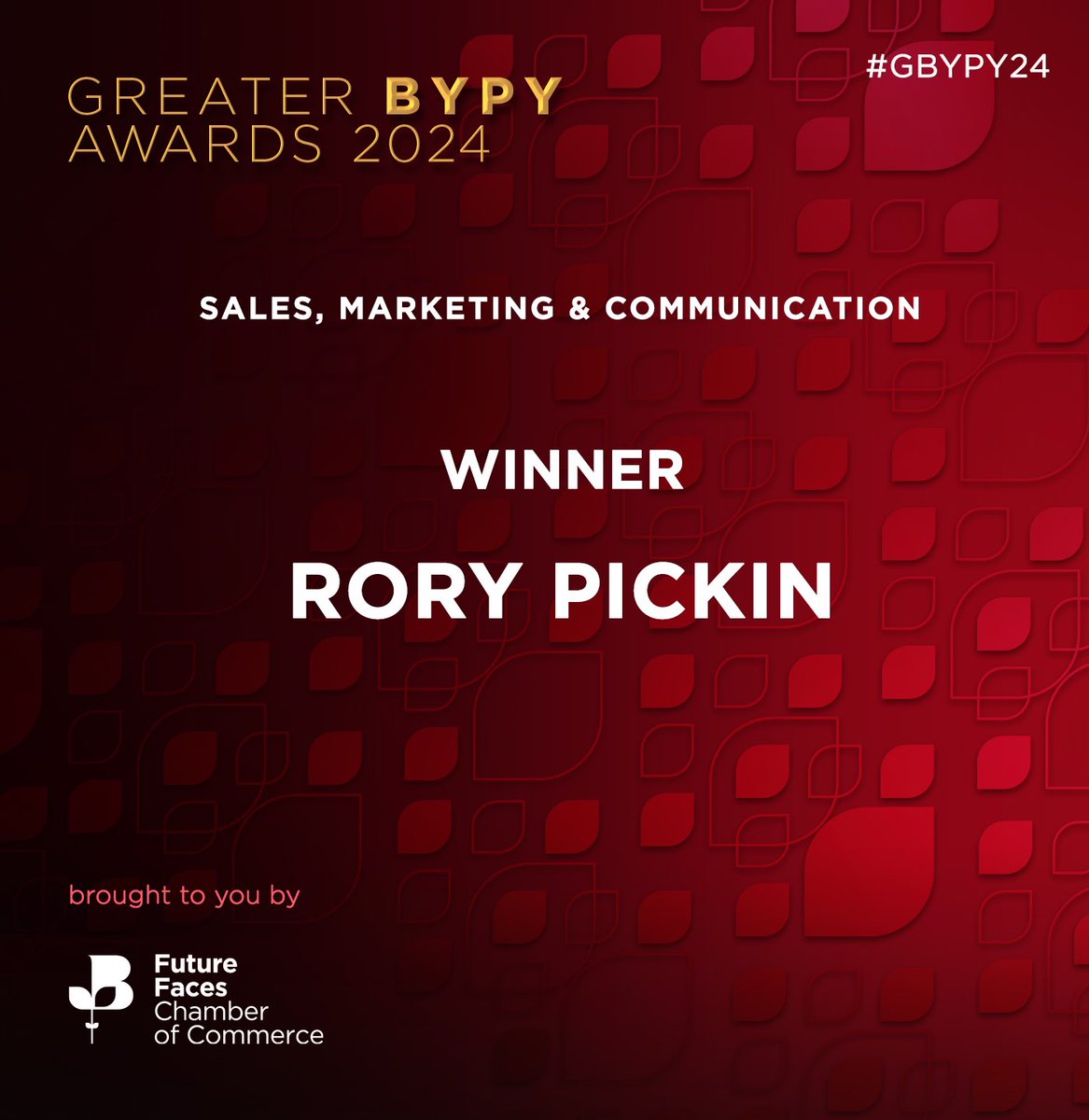 Our #Sales #Marketing and #Communications winner is Rory Pickin from <a href="/Rohlig/">Röhlig</a>! 🥳👏⭐️ #GBYPY24