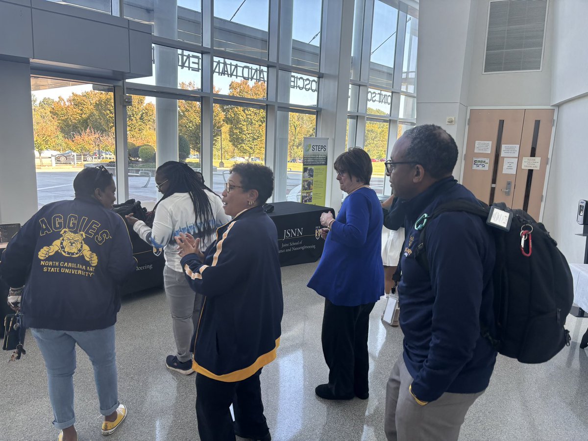 You know it’s the Greatest Homecoming on Earth when the students, staff, faculty, department chair, and even Provost are doing the electric slide with the <a href="/GreensboroNano/">JSNN-Nano Greensboro</a> event! <a href="/ncatsuaggies/">North Carolina A&T</a> #ghoe