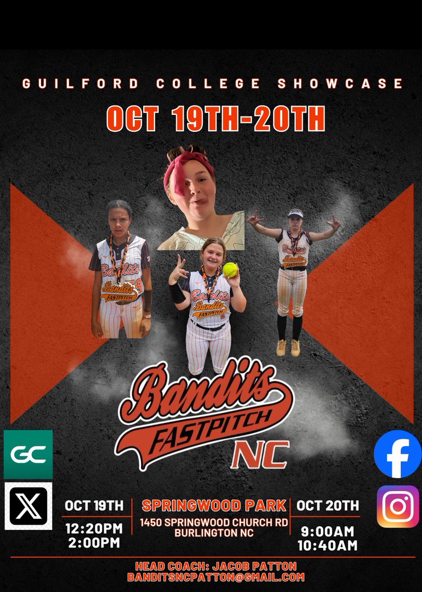 Gabriela Diaz (@gabydiaz2027) on Twitter photo Super excited to get back on the fields for the Guilford College Showcase Tournament‼️🫡
<a href="/BanditsPatton/">Bandits NC Patton</a> <a href="/SheriffGary453/">BanditsElitePremier-Simpson</a> <a href="/GuilfordSB/">Guilford College Softball</a> <a href="/SalemSoftball24/">Salem College Softball</a> Super excited to get back on the fields for the Guilford College Showcase Tournament‼️🫡
<a href="/BanditsPatton/">Bandits NC Patton</a> <a href="/SheriffGary453/">BanditsElitePremier-Simpson</a> <a href="/GuilfordSB/">Guilford College Softball</a> <a href="/SalemSoftball24/">Salem College Softball</a>