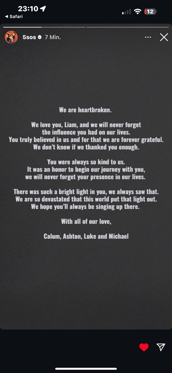 lorena_dolan's tweet photo. 5 Seconds Of Summer via Instagram  �� 
#RIPLiam 🕊️ https://t.co/14dDsO0Oyg