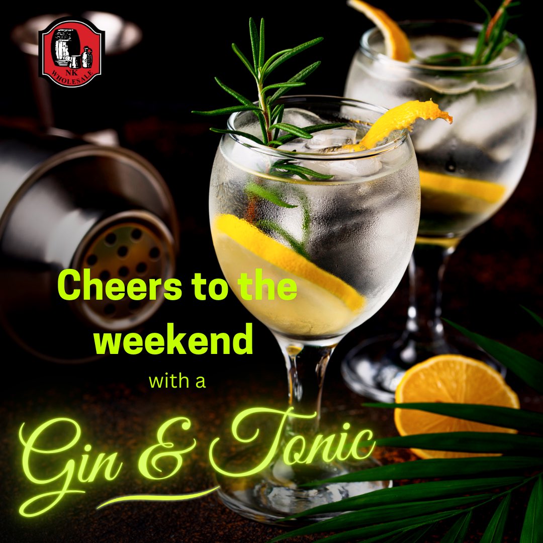 NKWholesale's tweet image. Keep it simple, keep it classic! 🍸 A refreshing gin and tonic is always the way to go. Stop by NK Wholesale for the best selection of premium spirits and mixers. Let the weekend begin! 🍹✨

#NKWholesale #GinLovers #FridayNightDrinks #Cheers