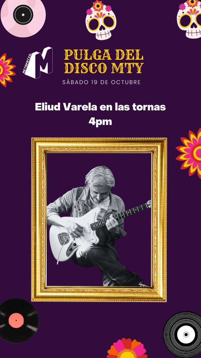 eliudvarela's tweet photo. Mañana estaré poniendo viniles en La Pulga del Disco en Metapatio. Dense una vuelta para que chequen las propuestas de viniles, CDs y cassettes  que traen todos los expositores, y también aprovechen para echarse una cervecita artesanal 🍻
Ahí los veo, 4pm https://t.co/rGWvOk6vKd
