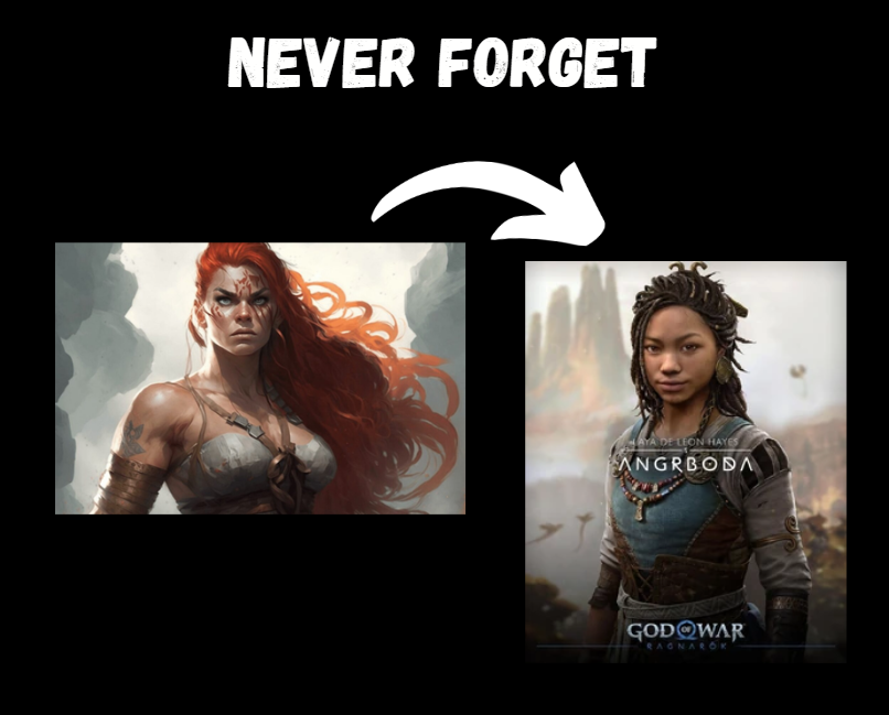 YorchTorchGames's tweet image. Gamers, 

Never forget.

Never forget the damage activists have done to our hobby.

Never forget how the Western AAA game industry has disrespected you by labeling you as a &apos;racist&apos;, &apos;incel&apos;, &apos;gooner&apos;, or &apos;bigot&apos;.

Never forget how activists race-swapped Angrboda to fit a…