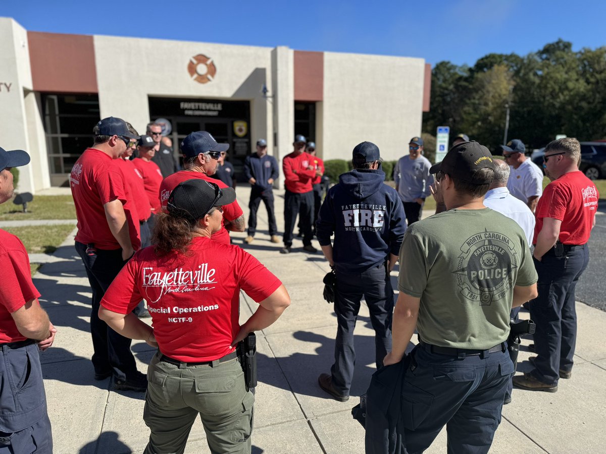 After 23 days, multiple crew rotations, and countless search, rescue and recovery missions; all Fayetteville firefighters, police officers and Cape Fear Valley paramedics are back home in Cumberland County. 
#ffd #cfvems #FPD #firefamily #taskforce9 #fayettevillenc #bestjobever