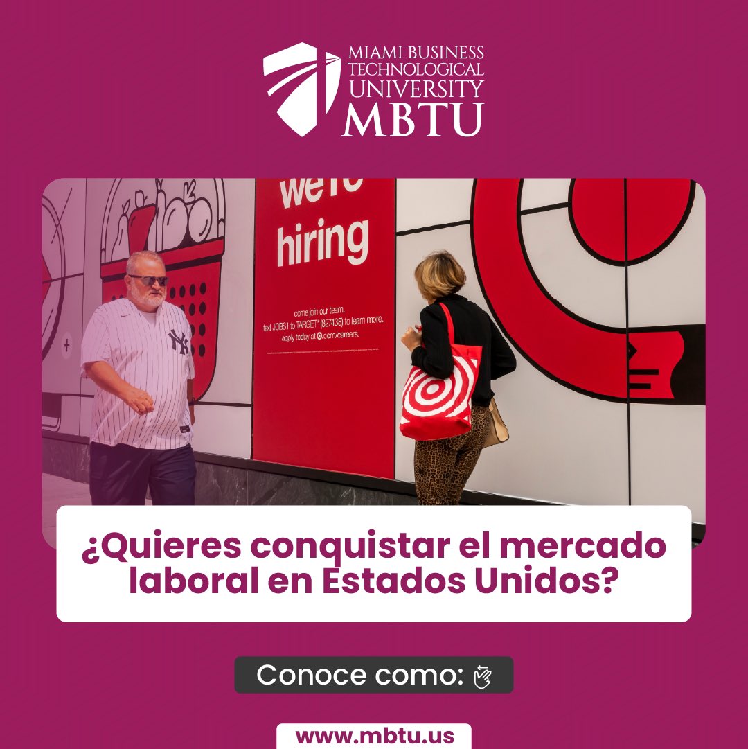 MBTUuniversity's tweet photo. 🌟 Impulsa tu carrera con habilidades administrativas de enfoque internacional y prepárate para liderar con un título avalado internacionalmente.
Admisiones abiertas. Fall B / Inicio de clases: 28 de octubre.

Contáctanos:
📞: +1 (786) 790-2958 
🌐: https://t.co/6u74hdQs8k https://t.co/aBqGlB7Hic