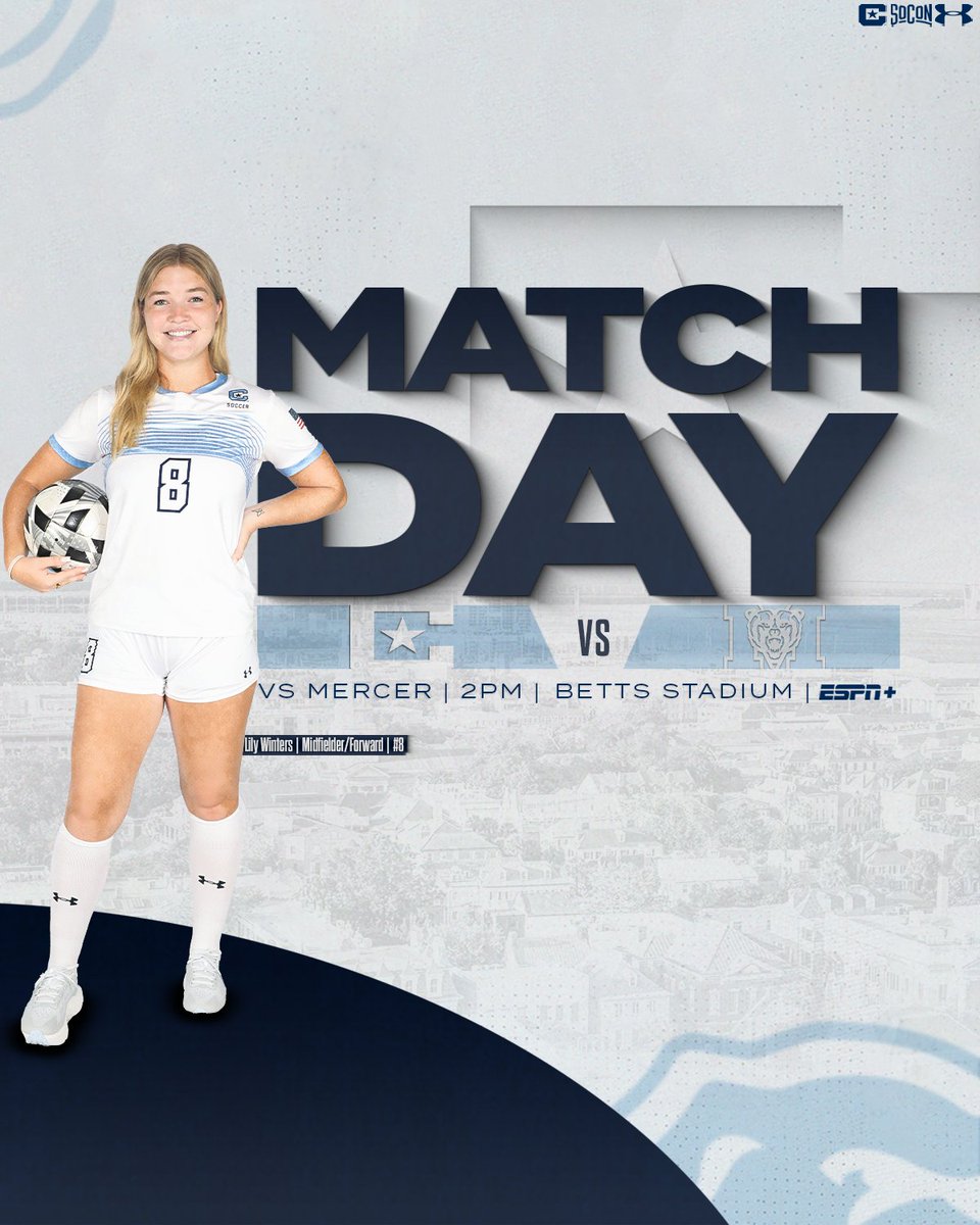 CitadelWSoccer's tweet photo. MATCH DAY!
๐บhttps://t.co/UVLwfYTkV5
๐https://t.co/P9RtlrjXNr
#MarchingForward https://t.co/rjor7ZeKix