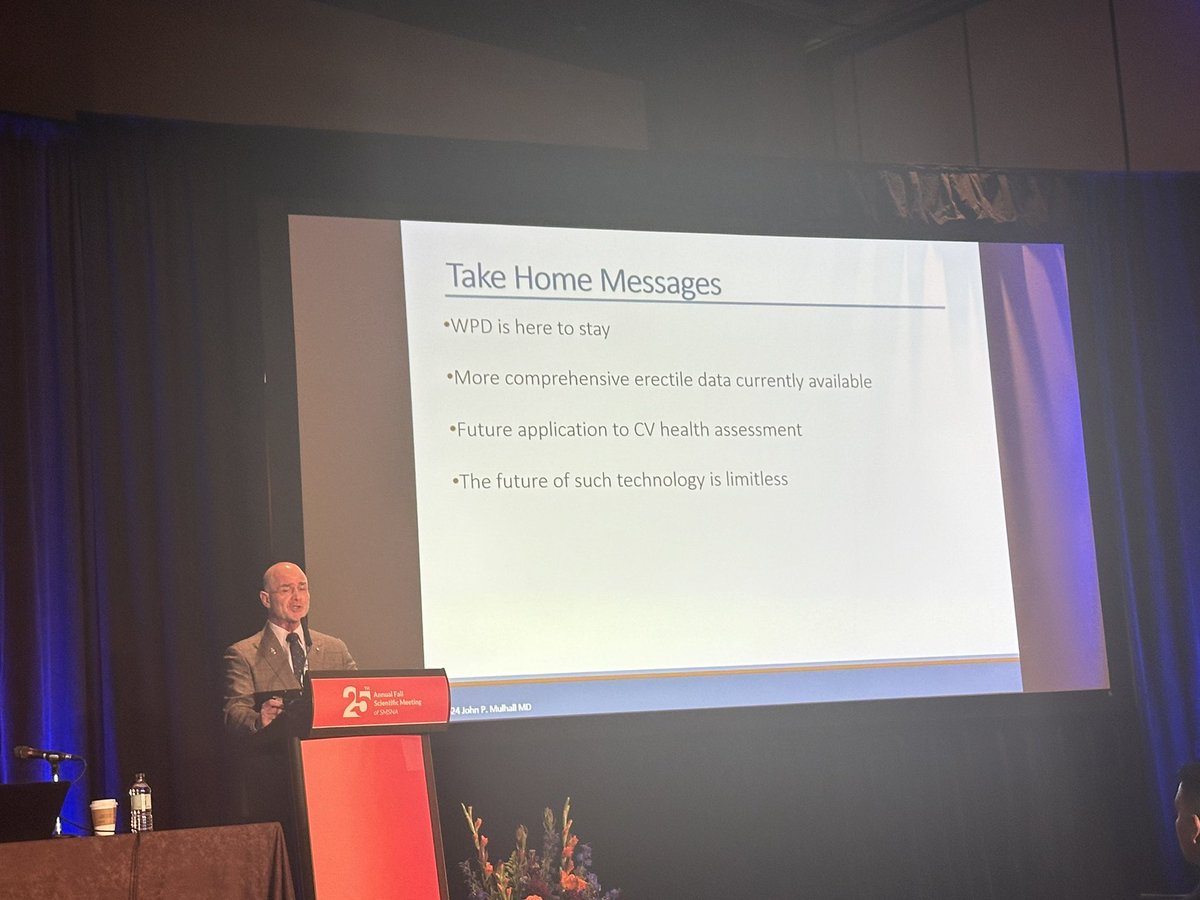 DrDenise_'s tweet photo. Wearable technologies for erectile health assessment are bigger and better than ever. Excellent talk by the esteemed @SaveYourSexLife on the current state of some players and the potential for Mens health evaluation. #SMSNA24 @SMSNA_ORG https://t.co/TmZS2xLkYT
