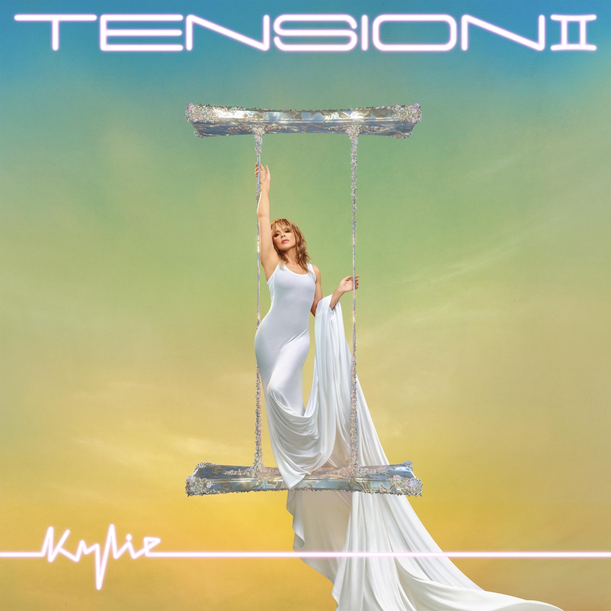 Sia's tweet photo. .@kylieminogue’s new album, Tension II, featuring “Dance Alone” w/ Sia is out now. Congrats Kylie!! 🩷🕺https://t.co/NVDob3ABsW - Team Sia https://t.co/iQxBu9y9YY