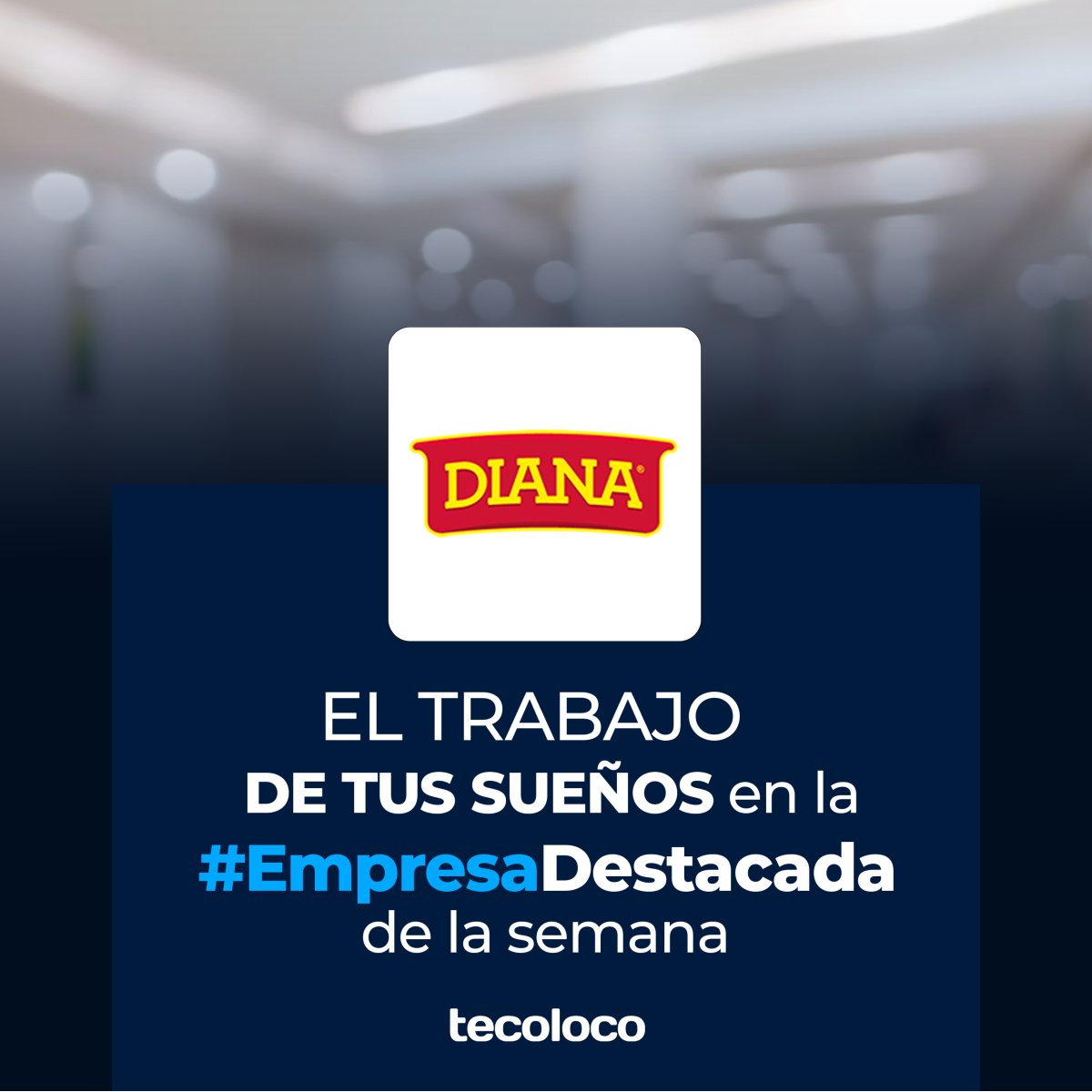 Hoy es el día perfecto para desbloquear nuevas habilidades y oportunidades. 💼🤝

DIANA te invita a unirte a su equipo de élite. No esperes más y aplica a la #EmpresaDestacada de la semana en más de 30 oportunidades disponibles en el siguiente link: i.mtr.cool/xeavdosnvr