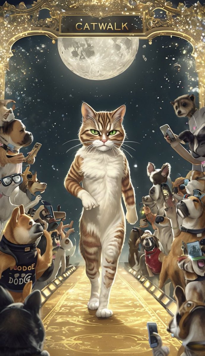 SolanaCatwalk's tweet photo. We are trendy and funny. Revolutionary and a logic behind the name. Buy your $catwalk now! 

#memecoin #crypto #CryptoBeast #memecoinonsolana $sol $catwalk https://t.co/rWmfDG5Aiw