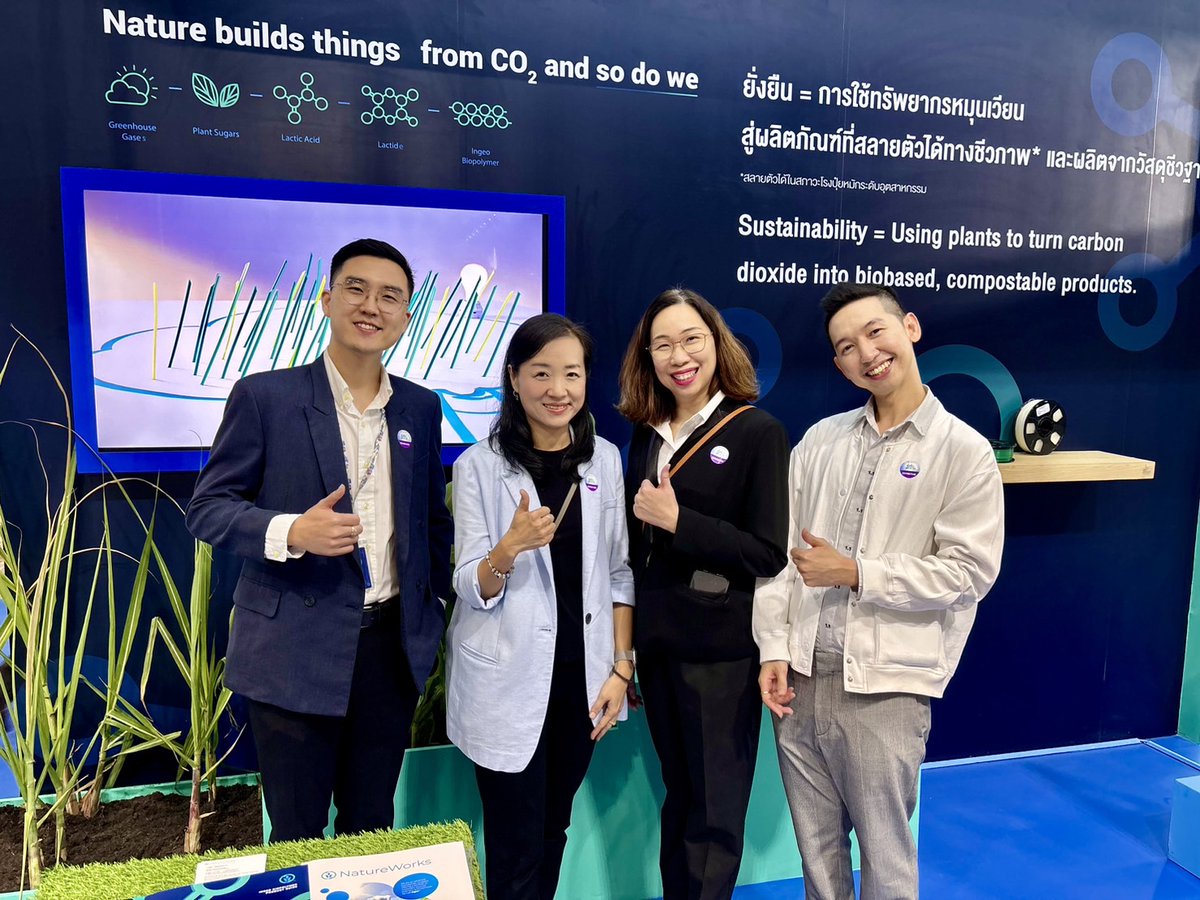 natureworks's tweet photo. Inspiring day at the @GC___Official Sustainable Living Symposium '24! We showcased Ingeo, our low-carbon alternative to petrochemical-based plastics & fibers in #3dprinting & food #serviceware. CEO Erik Ripple presented on designing materials with minimal environmental impact. 🌏 https://t.co/362UxDrGlI