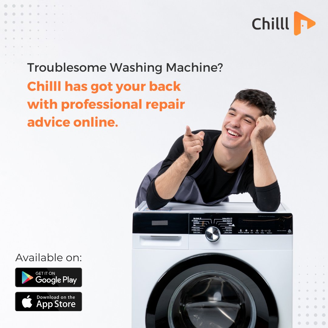team_chilll's tweet photo. Got a broken dishwasher or a temperamental #washingmachine? At Chilll, we provide #onlinerepair guidance to get your appliances back in action. Our experts offer professional, easy-to-follow advice, so you can fix your appliances without hassle.

Download the app today. https://t.co/IC59qFb3SW