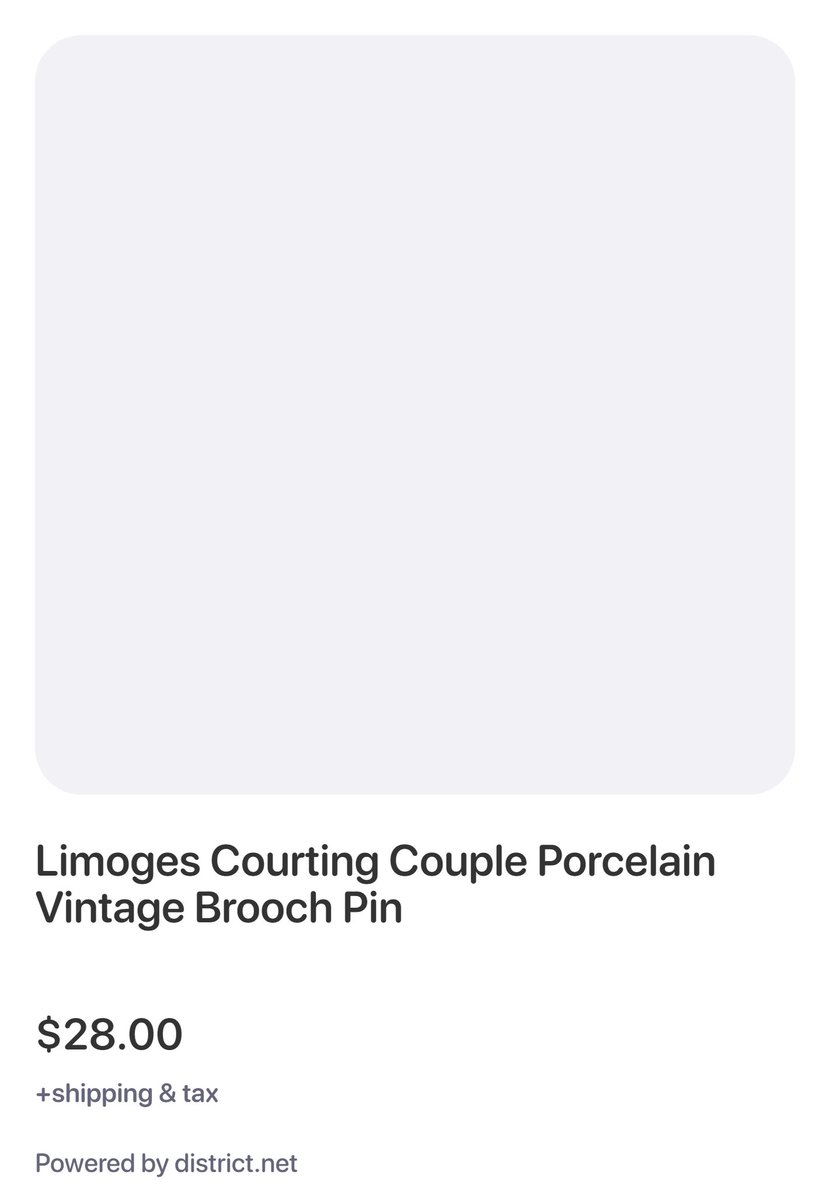 hintsofviolet's tweet image. Where are the fans for the courting couple?! #limoges

Limoges Courting Couple Porcelain Vintage Brooch Pin #claim 47825: Follow and reply with #claim to purchase!