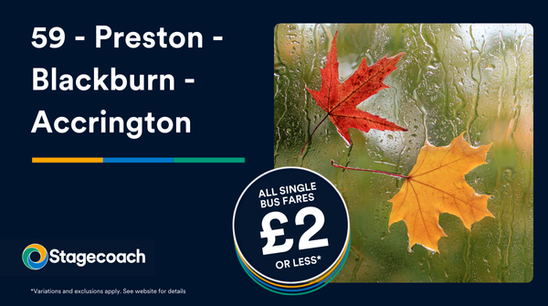 StagecoachMCSL's tweet image. Avoid the chilly mornings or wet afternoons when travelling between Blackburn,  Accrington or Preston. Stay warm and dry on the 59, getting you from A-B daily . Find out more: stge.co/4h64alK
#Stagecoachbus #travelbybus #blackburn #accrington #preston